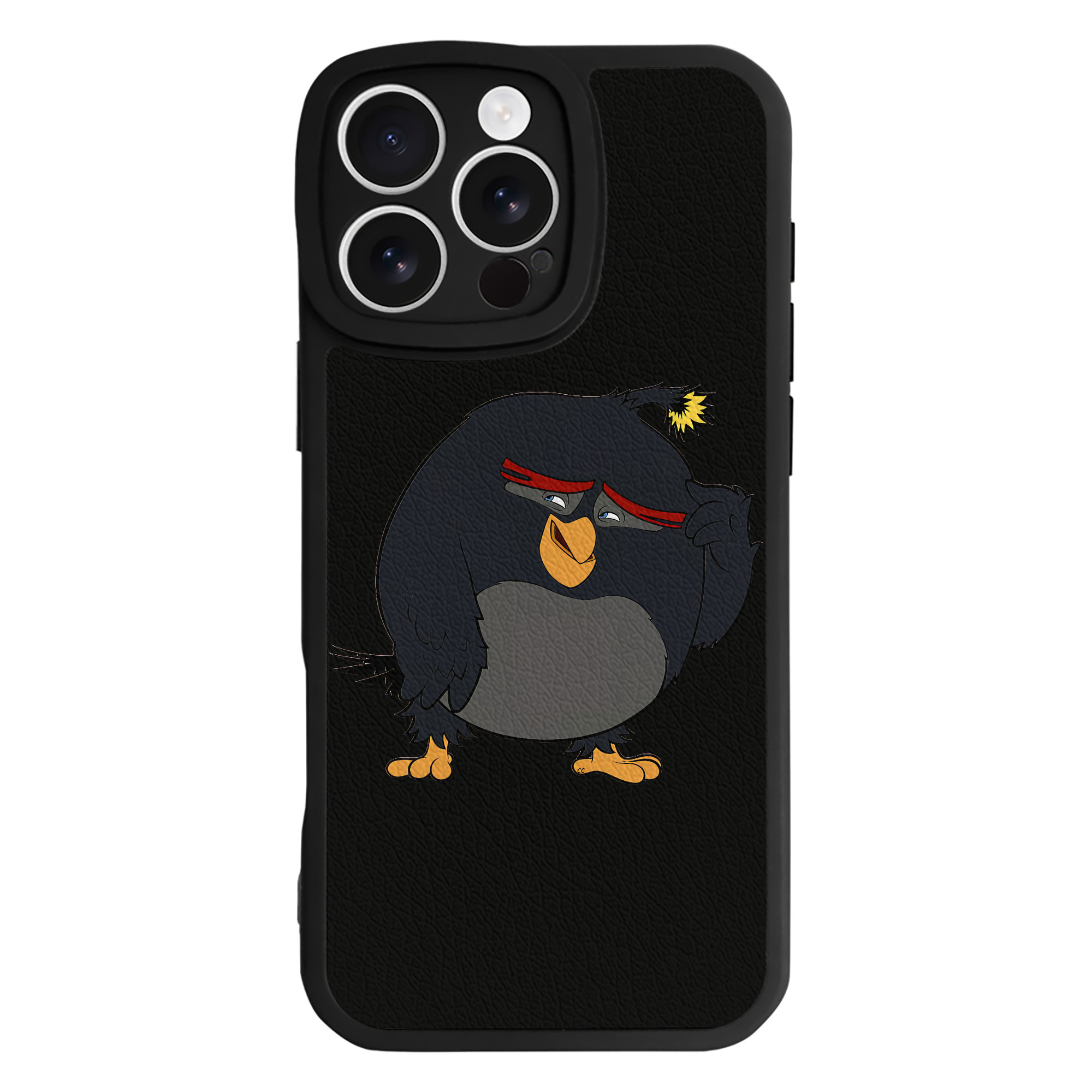 （画像用） Angry Birds アングリーバード 【iPhone 16シリーズ対応】シリコンスマホケース（レザー調） 材質：シリコン